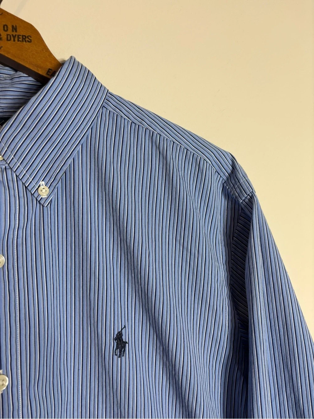 Polo Ralph Lauren Classic Fit Button Down Shirt Stripes Preppy Large